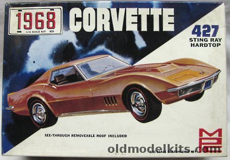 MPC 1/25 1968 Chevrolet Corvette 427 Sting Ray Hardtop - Stock / Rally / Custom, 568-200 plastic model kit